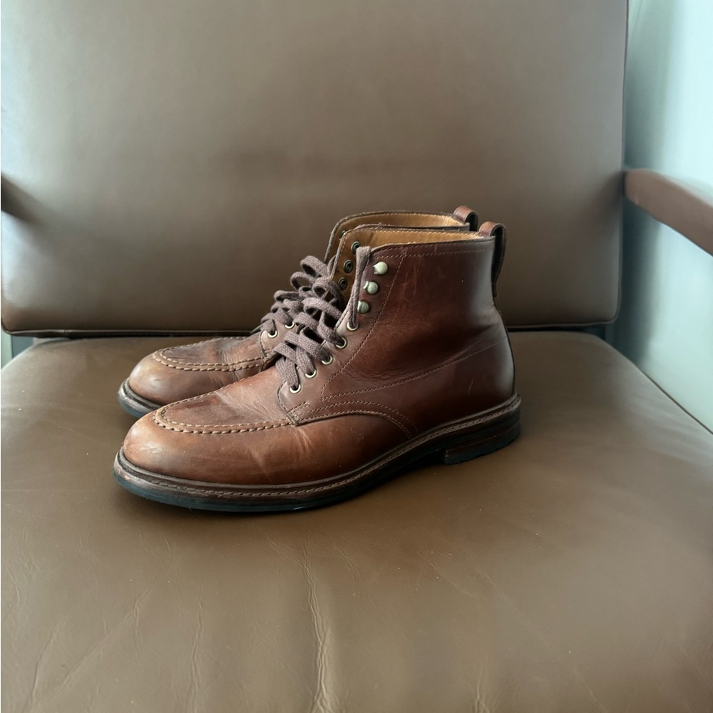 J. Crew Brown Leather Ankle Boots